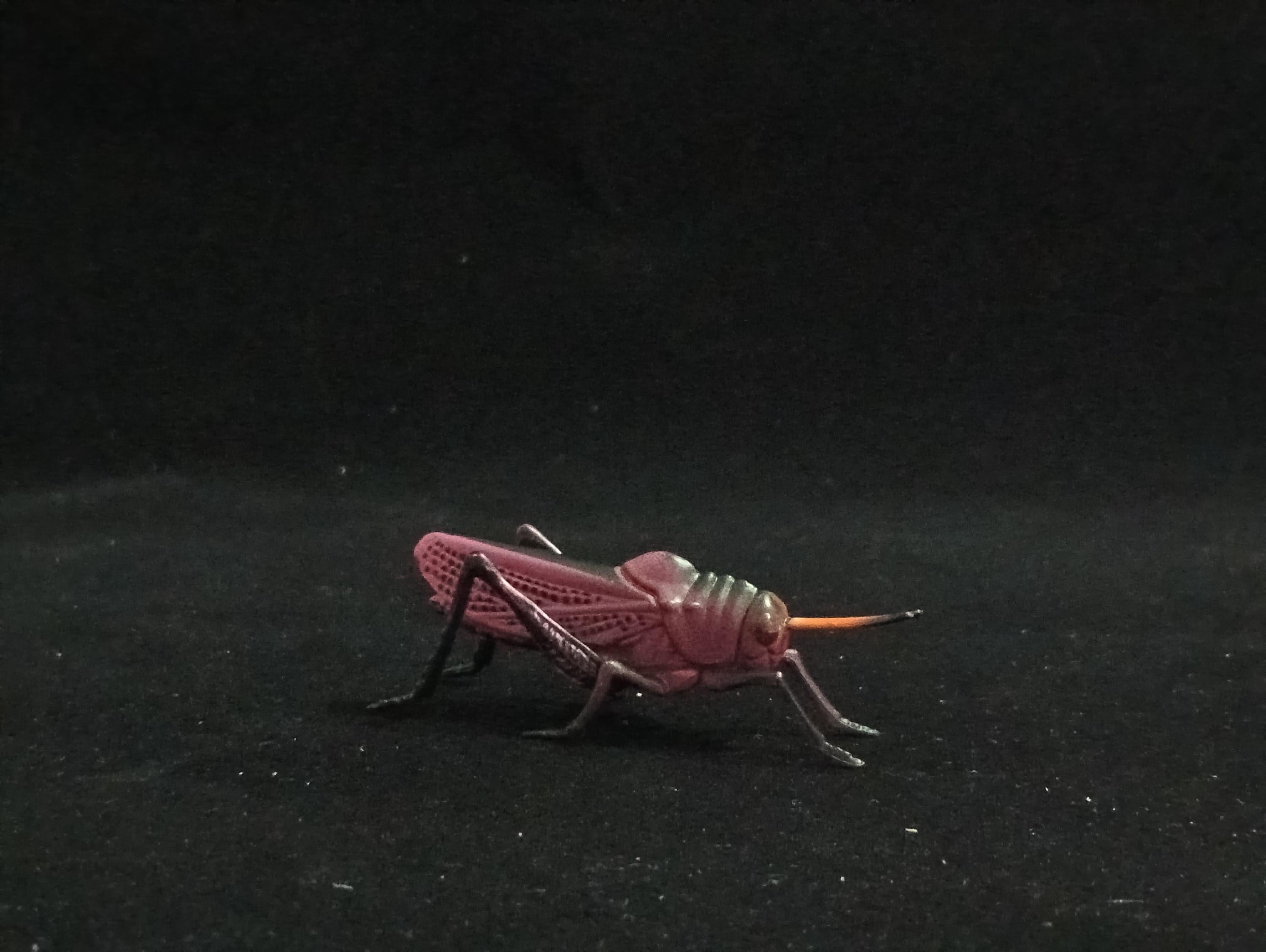 Miniature Purple Grasshopper Figurine - Furuta