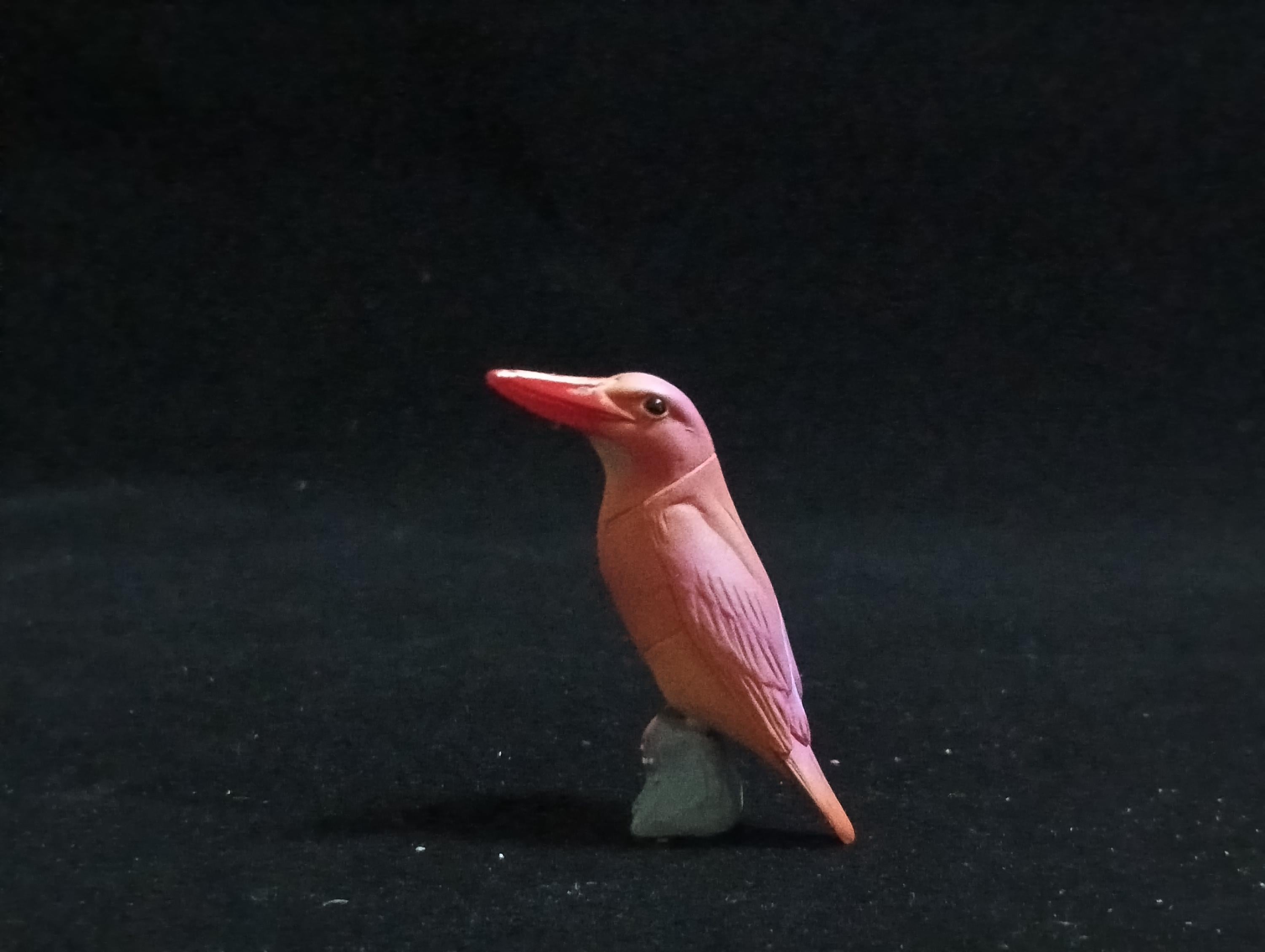 Miniature Bird Ruddy Kingfisher Figurine - Furuta