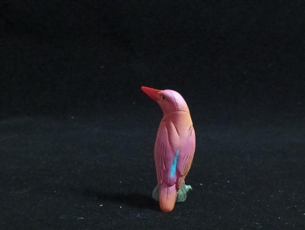 Miniature Bird Ruddy Kingfisher Figurine - Furuta