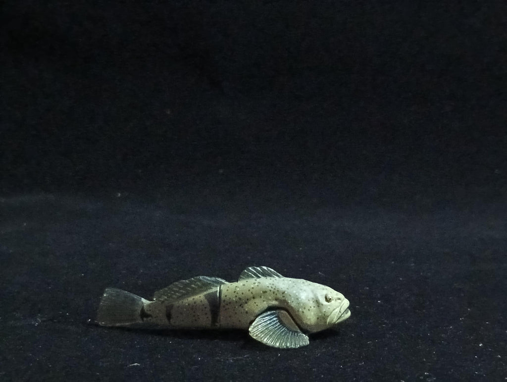 Miniature FOURSPINE SCULPIN fish Figurine - Furuta