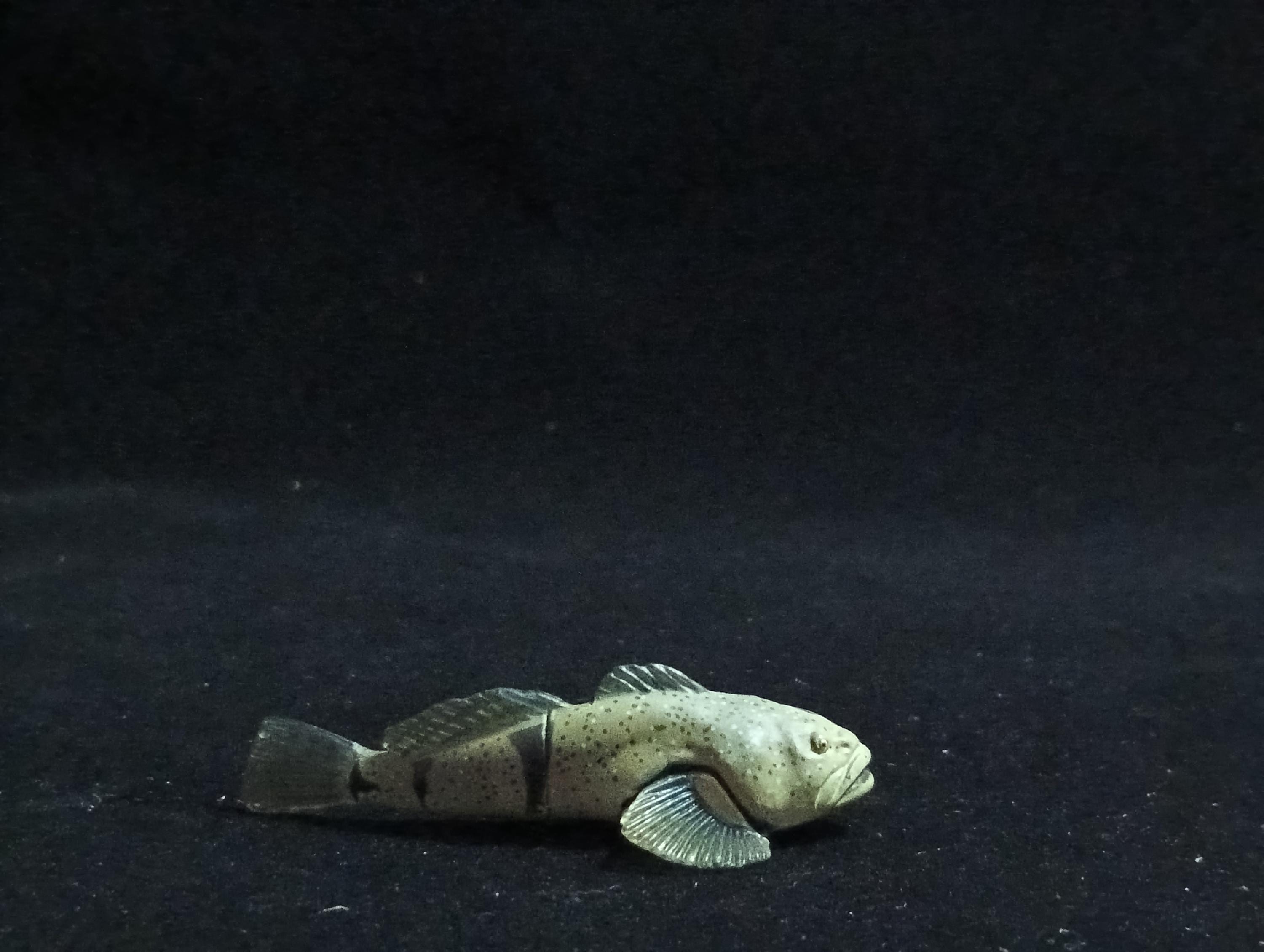 Miniature FOURSPINE SCULPIN fish Figurine - Furuta