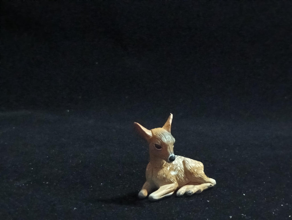 Miniature Japanese deer fawn Figurine - Furuta
