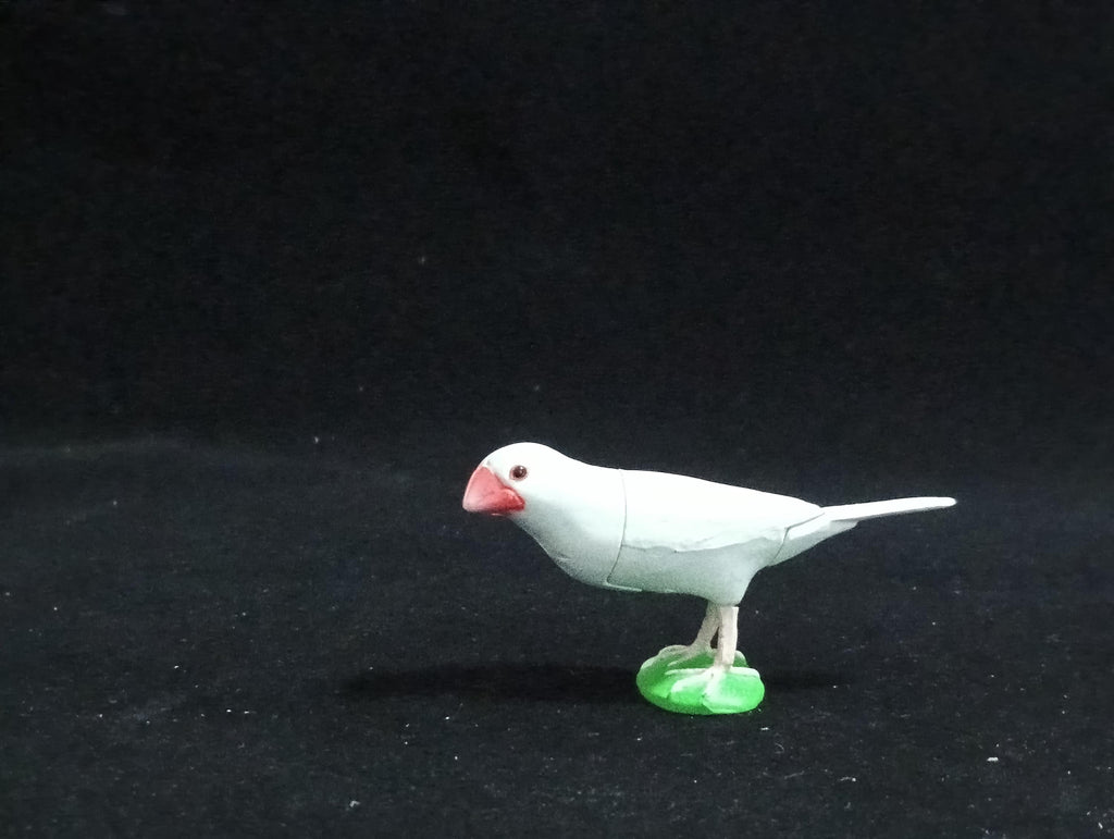 Miniature java sparrow white Figurine - Furuta