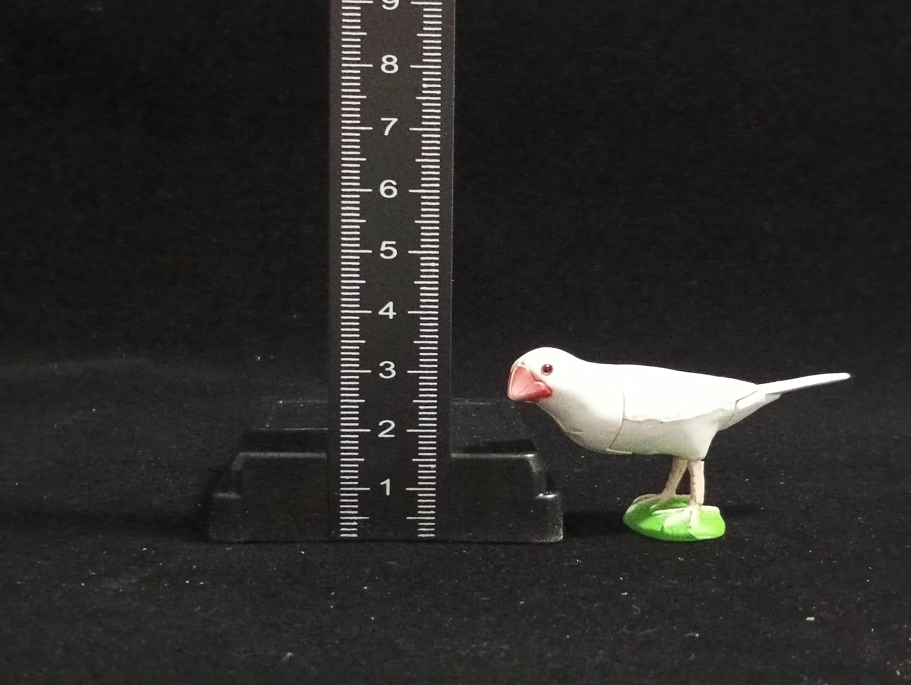 Miniature java sparrow white Figurine - Furuta