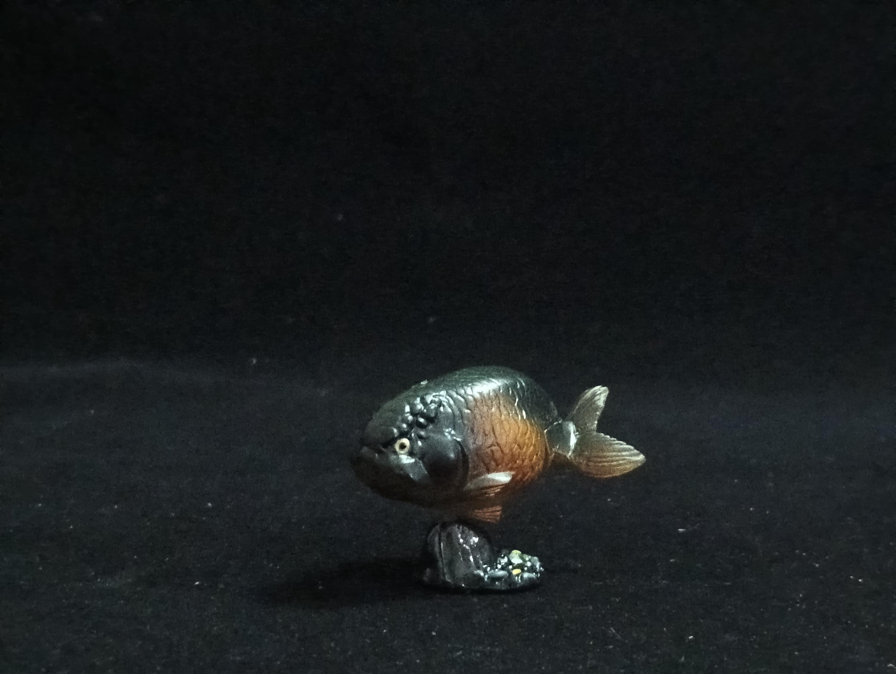 Miniature ranchu goldfish Figurine - Furuta
