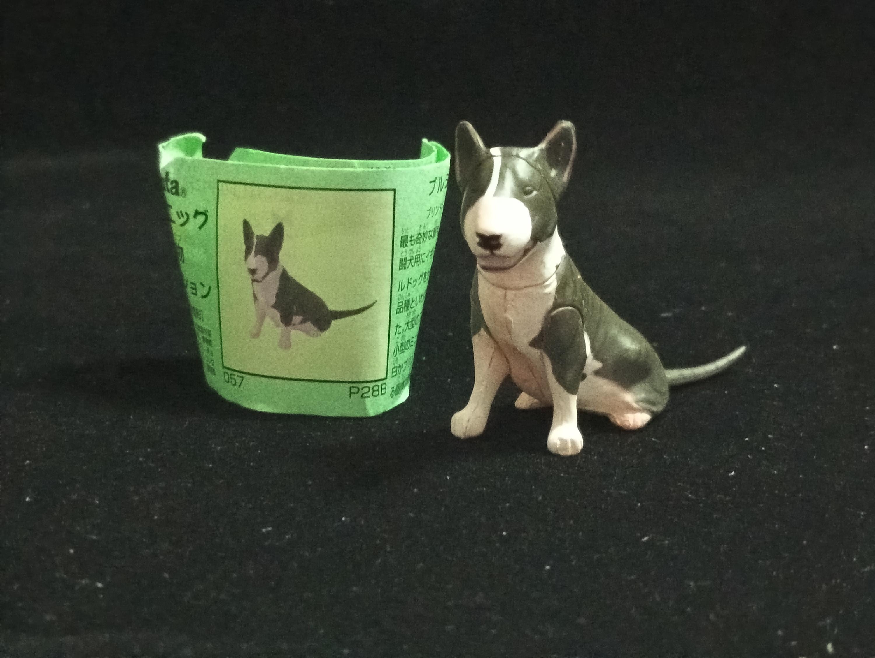 Miniature Bull Terrier(Black-White) Figurine - Furuta