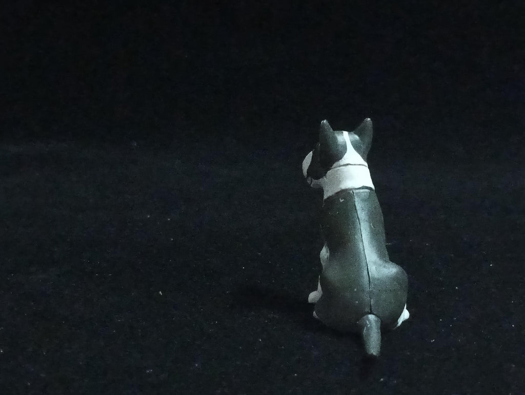 Miniature Bull Terrier(Black-White) Figurine - Furuta