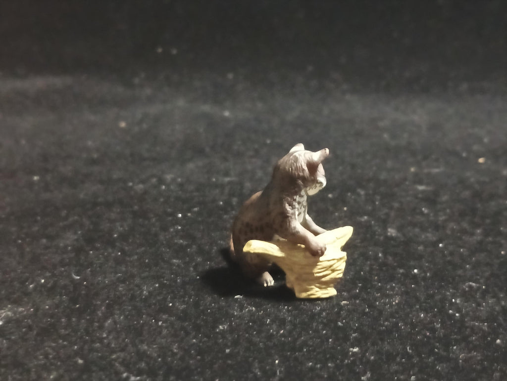 Kaiyodo ChocoQ Animatales Series 8 Baby Iriomote wildcat Cat (B)