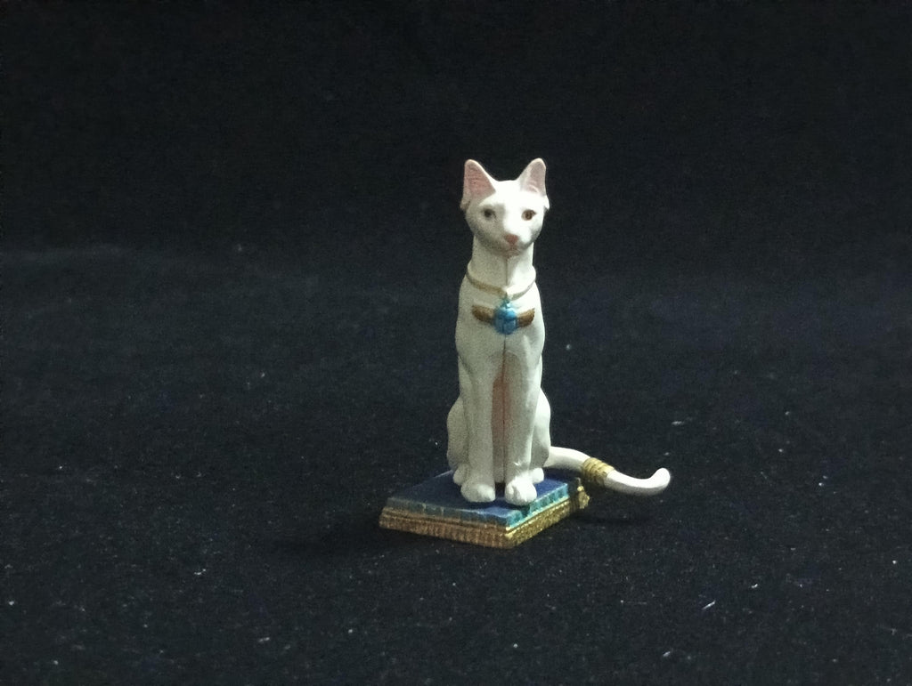 Miniature Egyptian Cat SP White Figurine - Furuta
