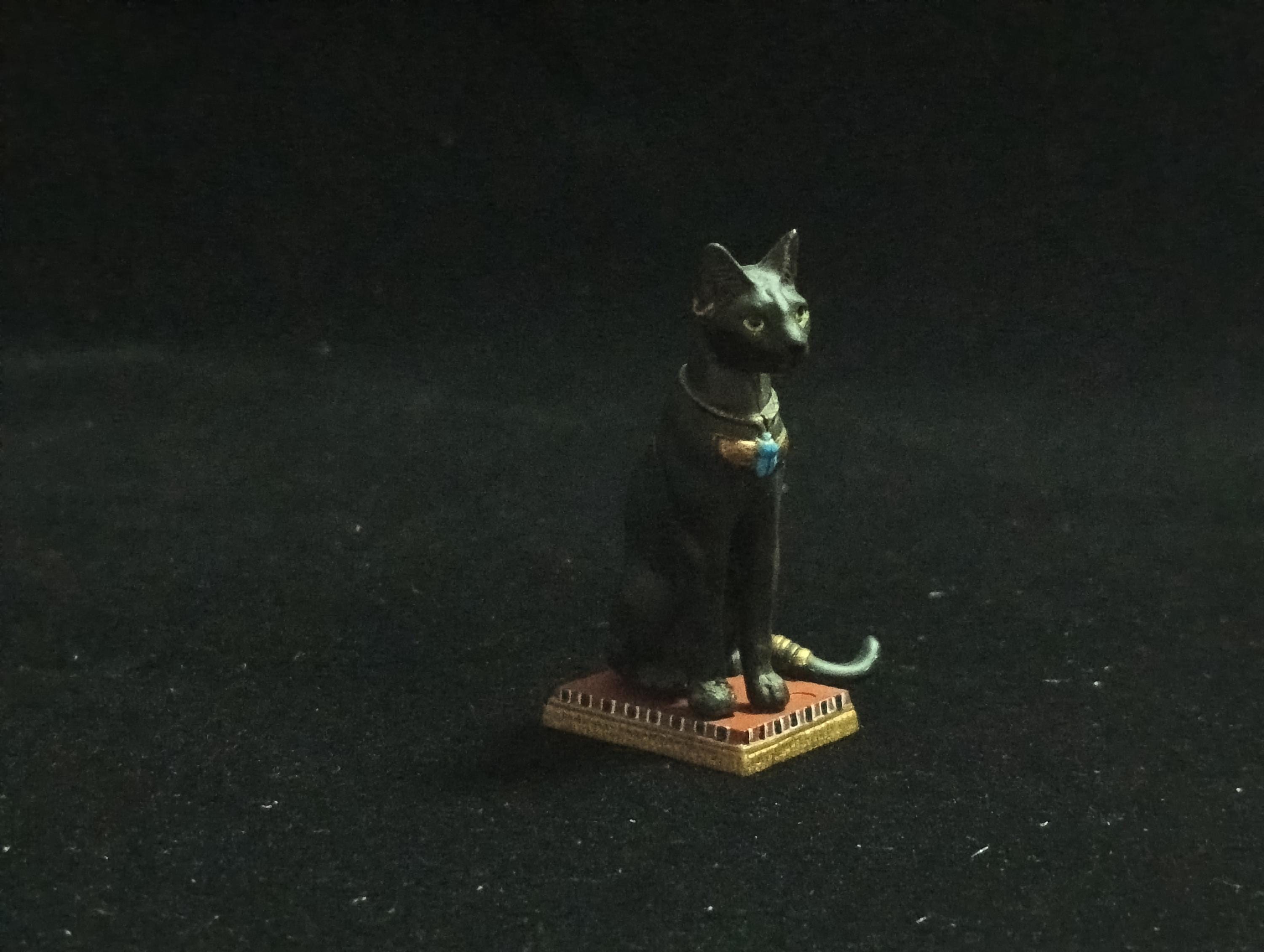 Miniature Egyptian Cat SP Black Figurine - Furuta