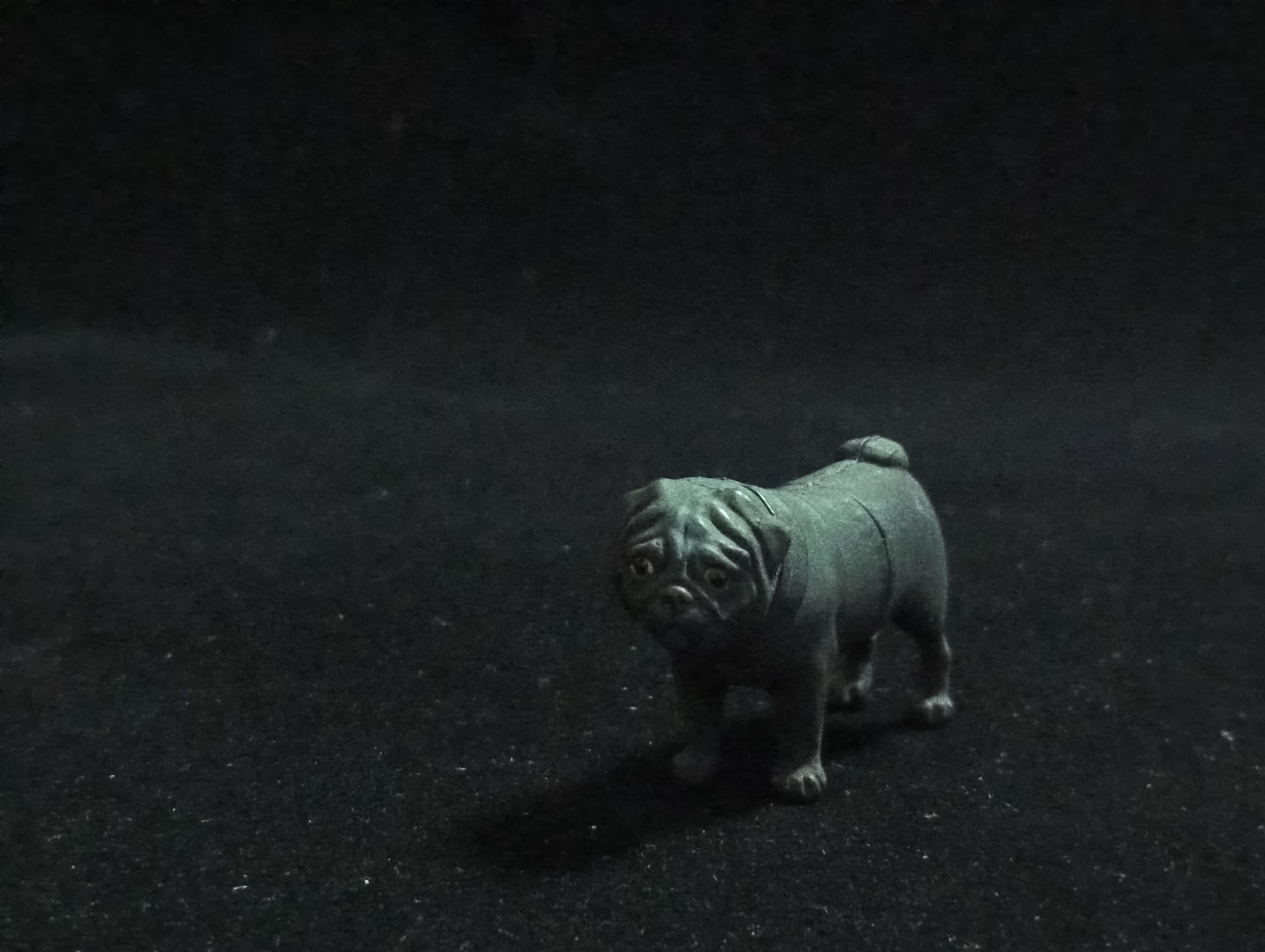 Miniature Pug Black Dog Figurine - Furuta