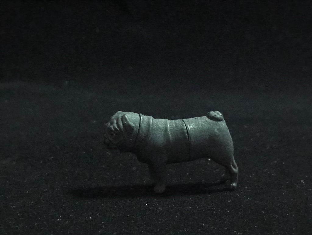 Miniature Pug Black Dog Figurine - Furuta