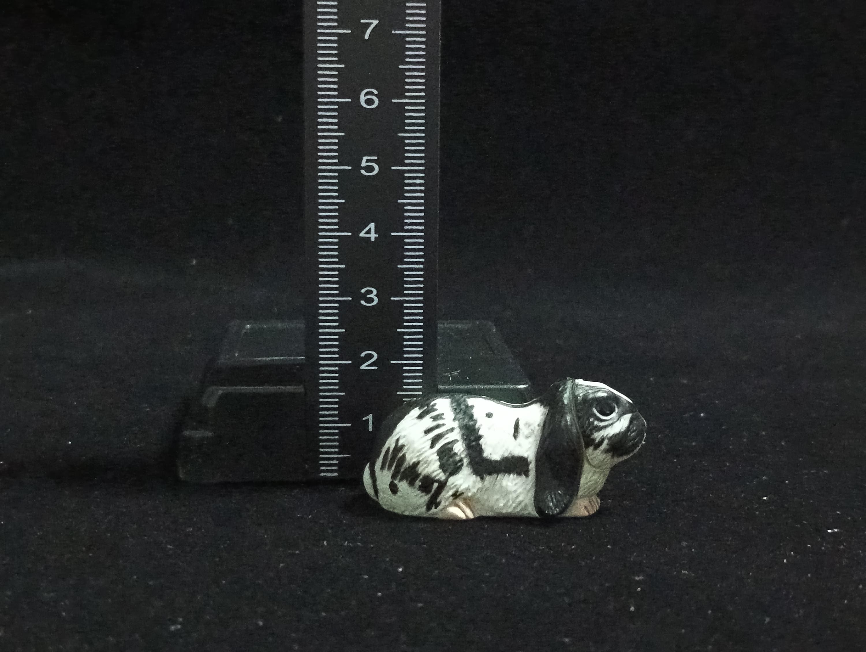 Miniature Lop Ear(Black-White) Figurine - Furuta