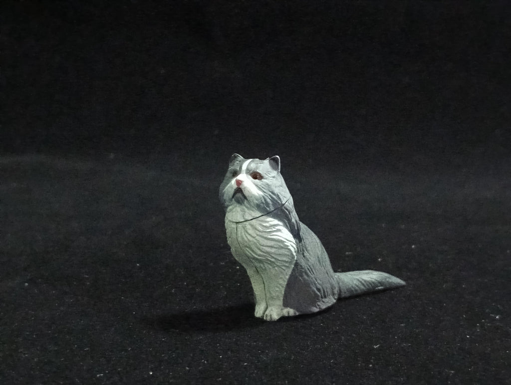 Miniature Persian Cat(Grey) Figurine - Furuta