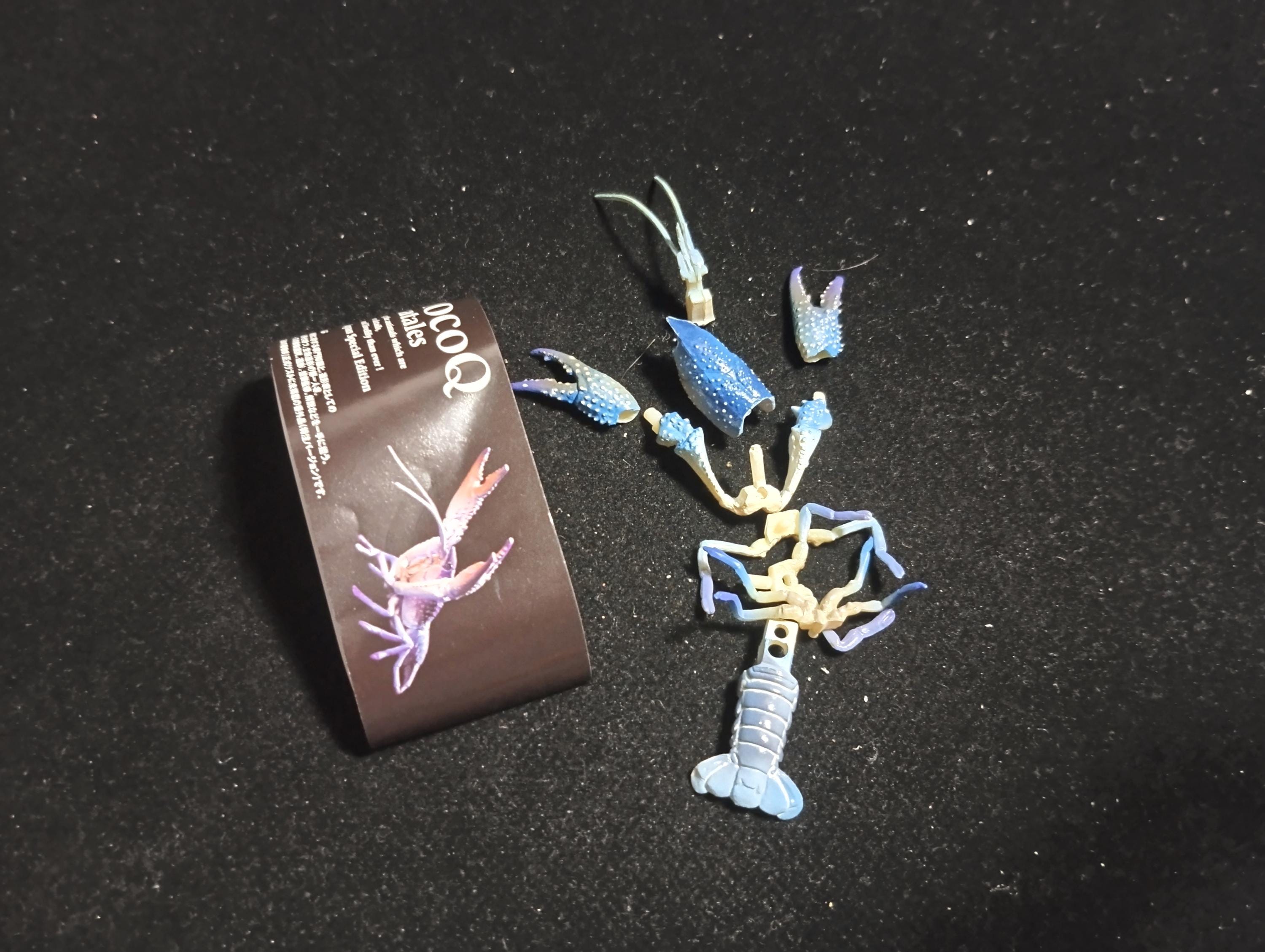 Kaiyodo Animatales Choco Q Special Edition Blue Lobster