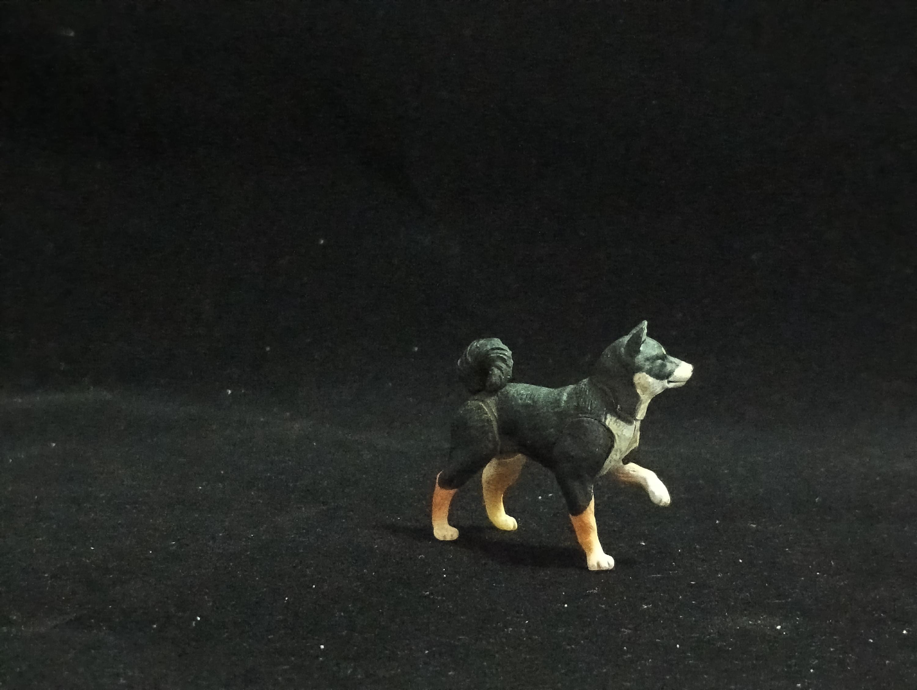 Miniature Shiba Inu Black Figurine - Furuta