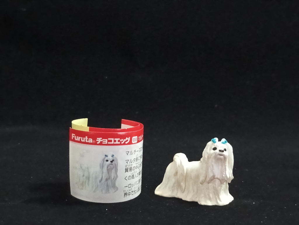 Miniature Maltese pure white Figurine - Furuta