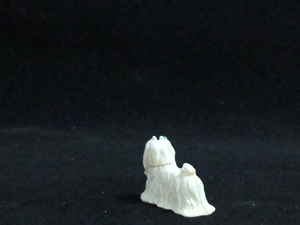 Miniature Maltese pure white Figurine - Furuta