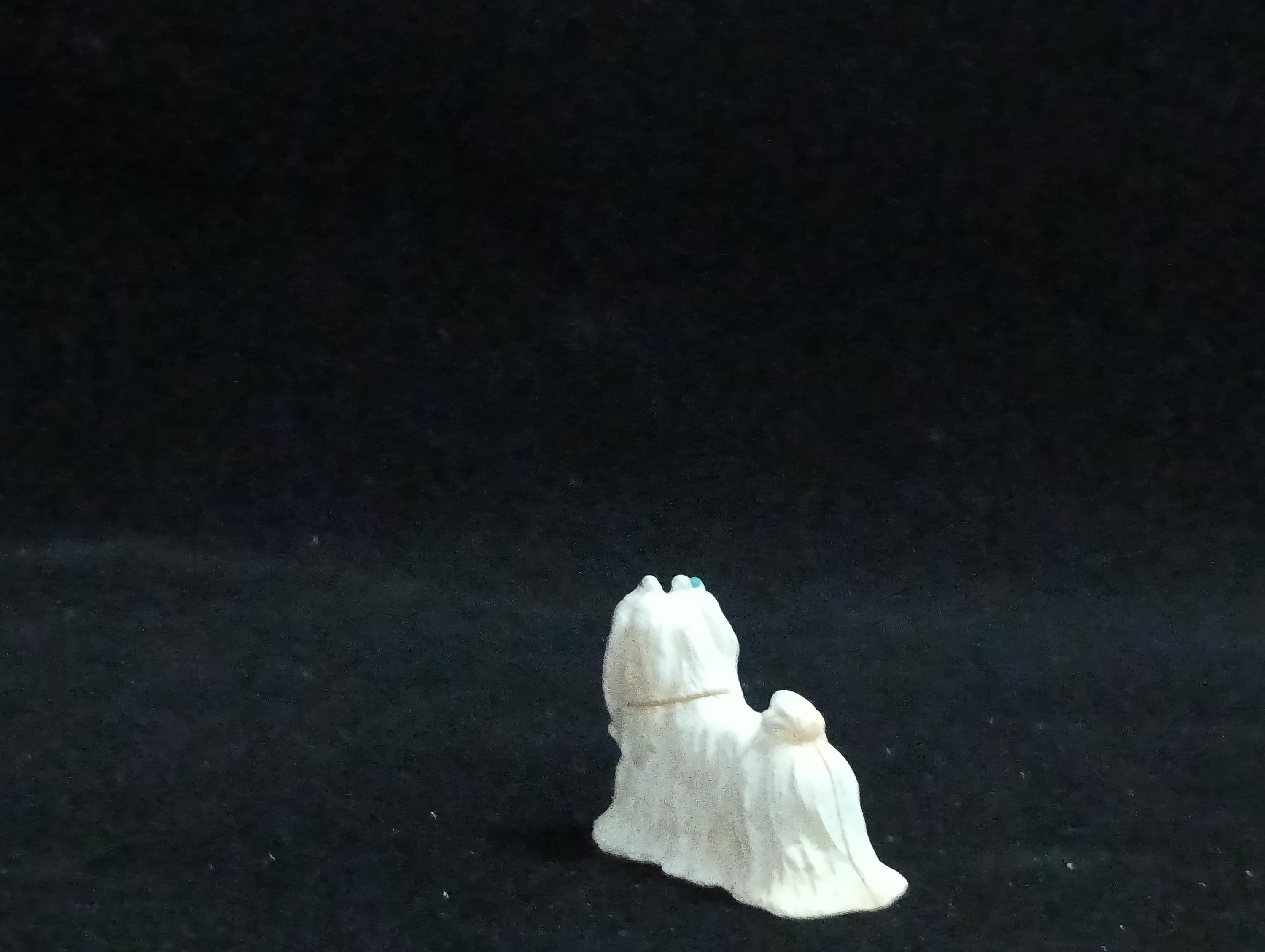 Miniature Maltese pure white Figurine - Furuta