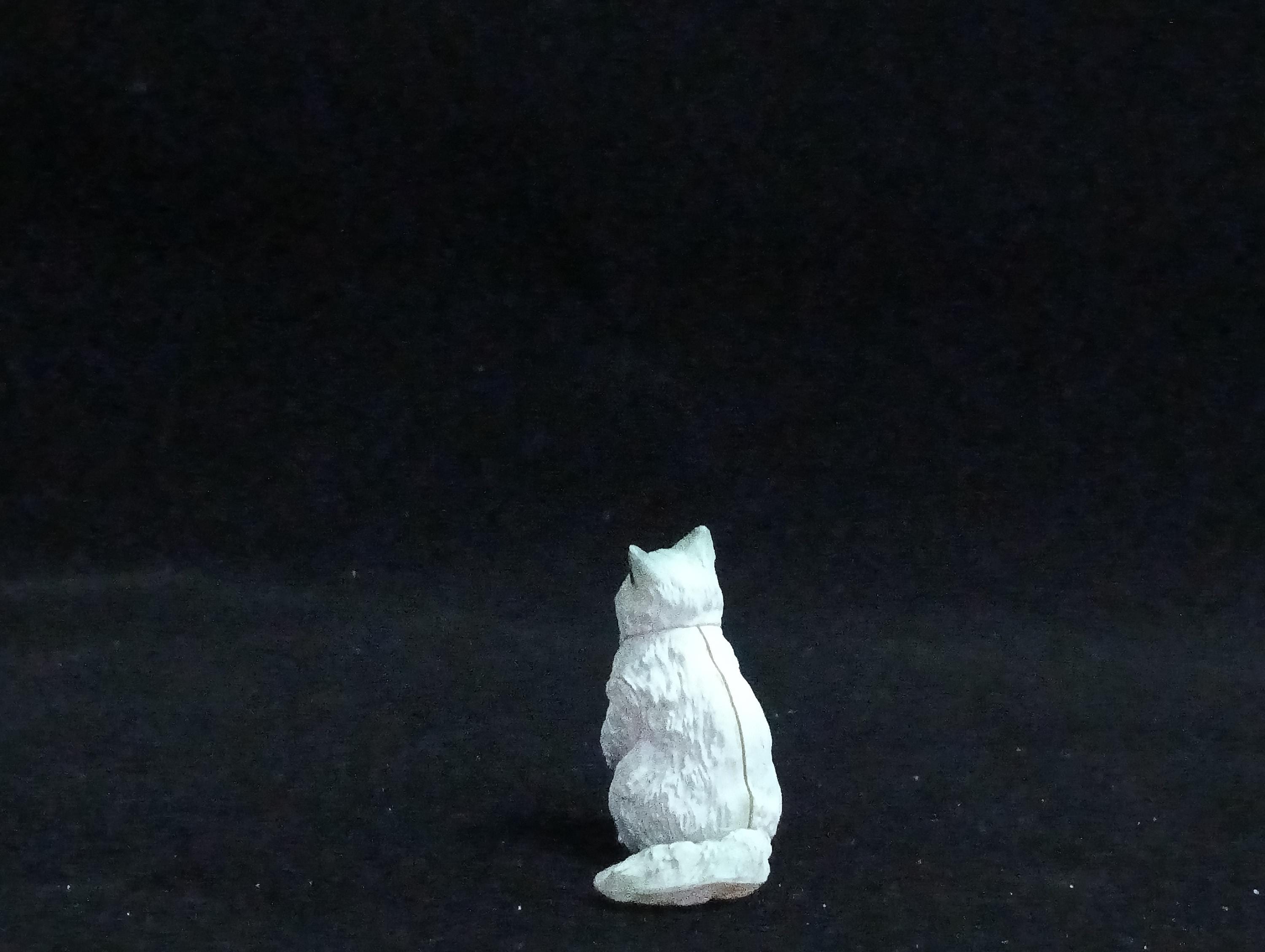Miniature Seal Point Bicolor(White) Figurine - Furuta