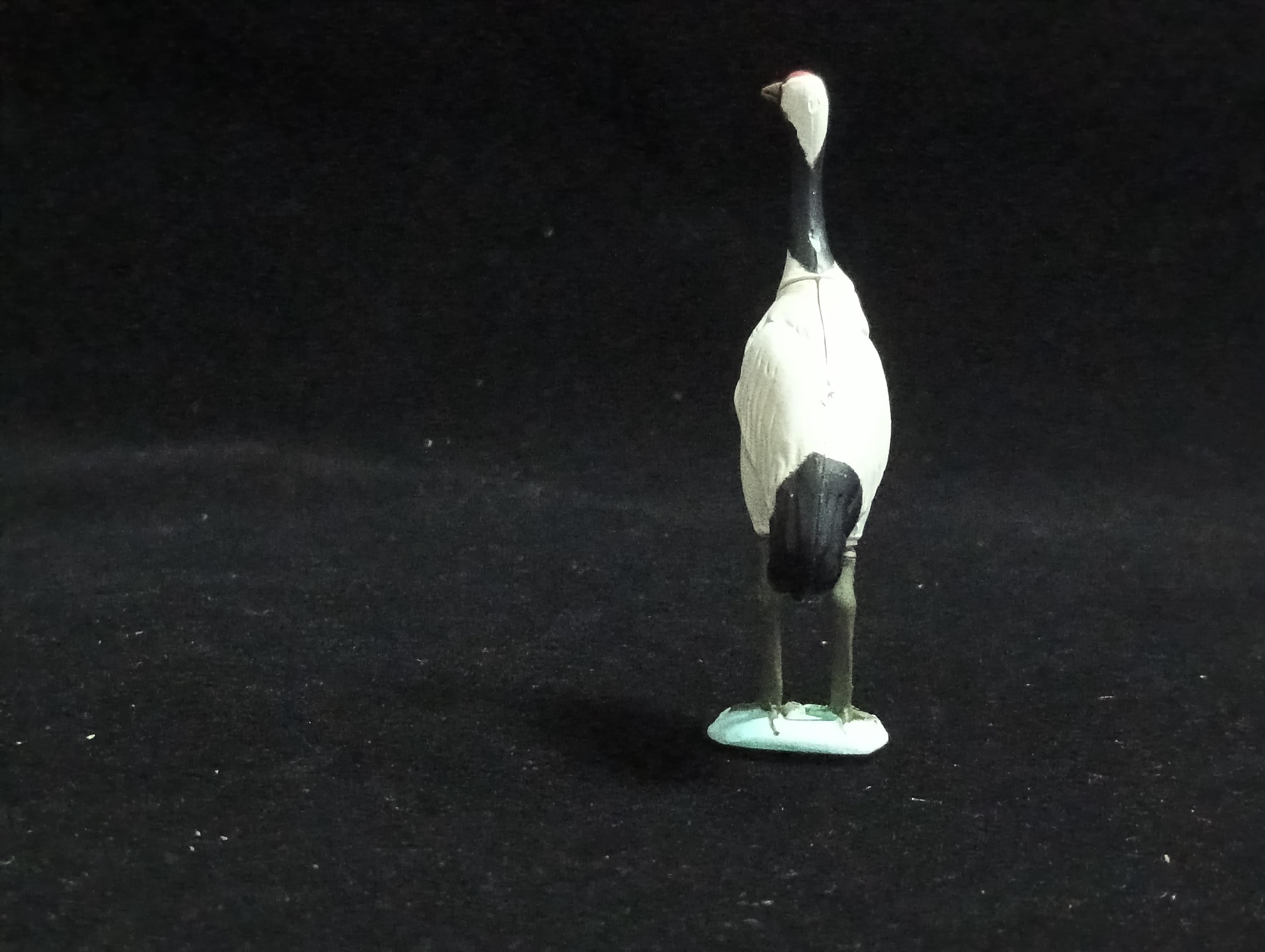 Miniature Red-crowned Crane Figurine - Furuta