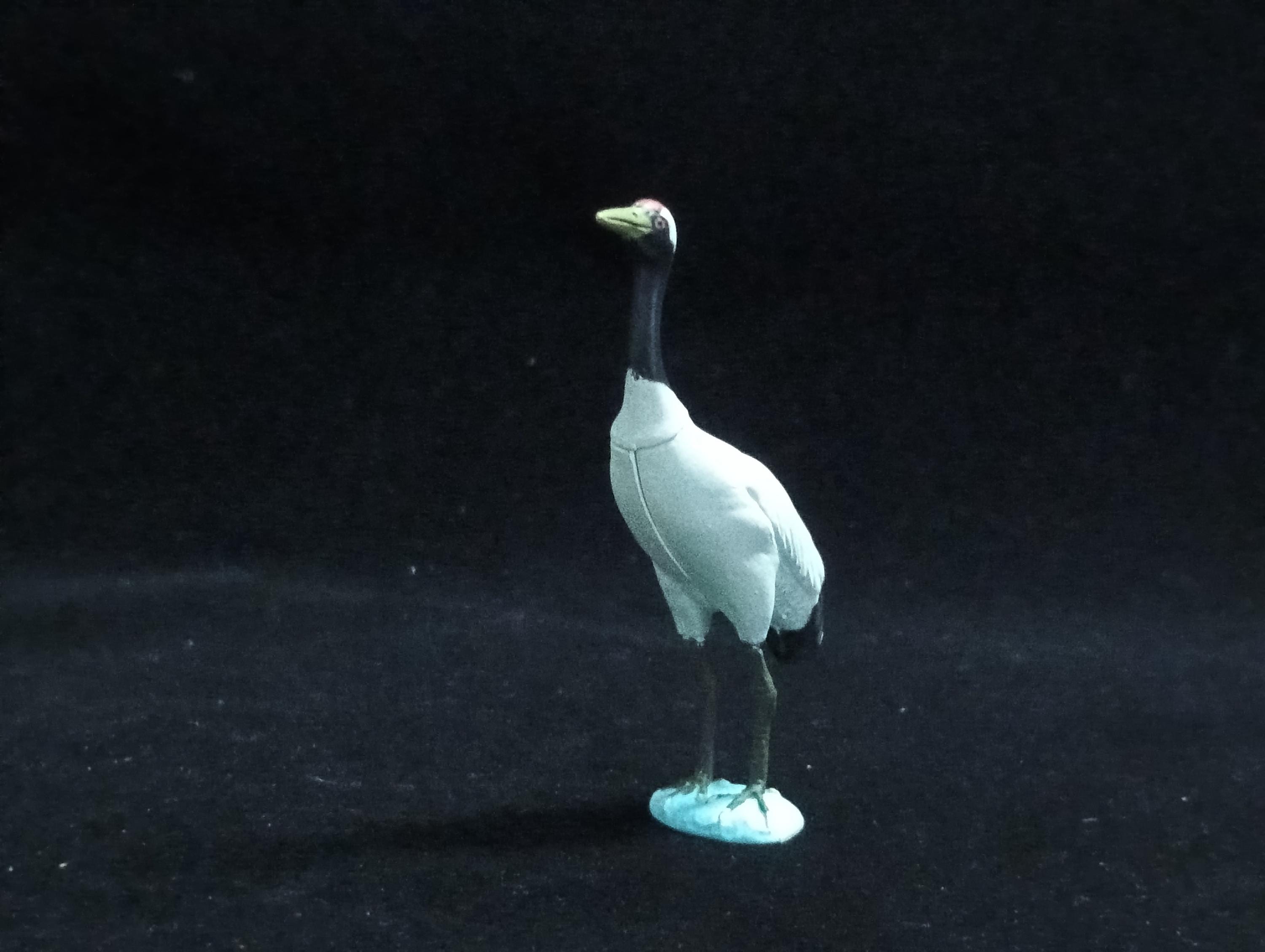 Miniature Red-crowned Crane Figurine - Furuta