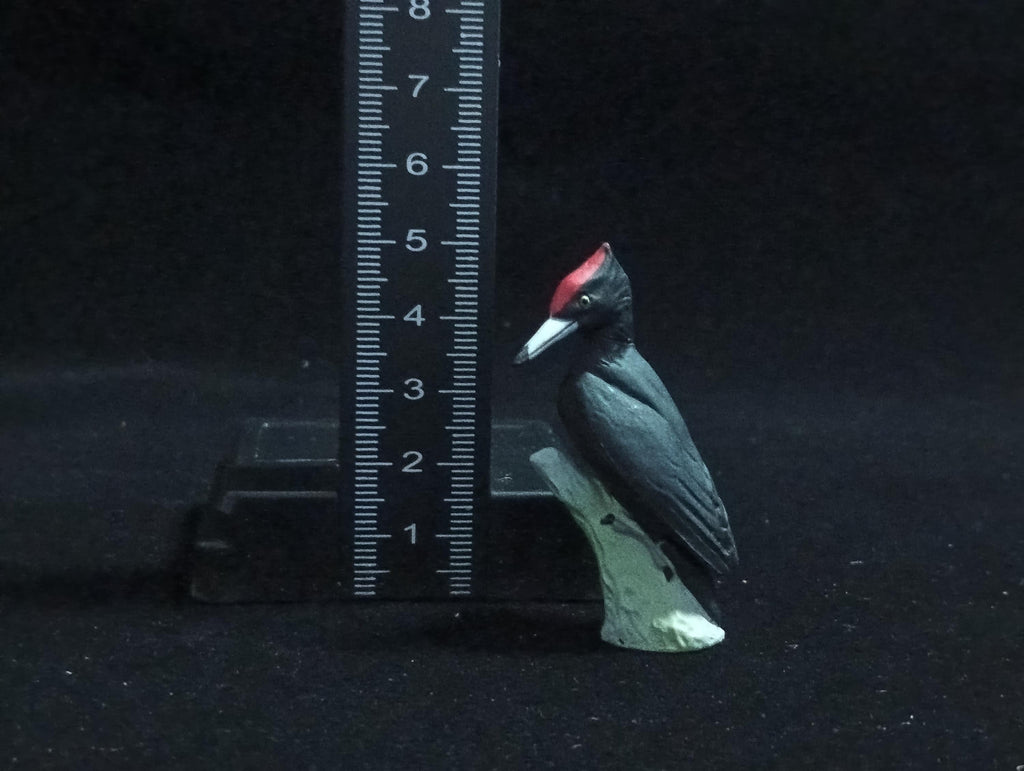 Miniature Black Woodpecker Figurine - Furuta