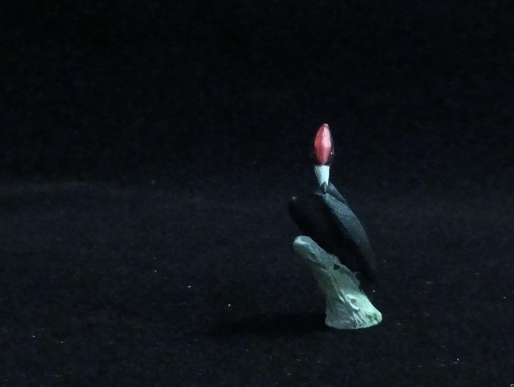 Miniature Black Woodpecker Figurine - Furuta
