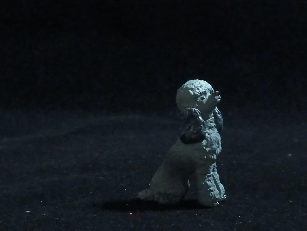 Miniature Poodle Dog(Black) Figurine - Furuta