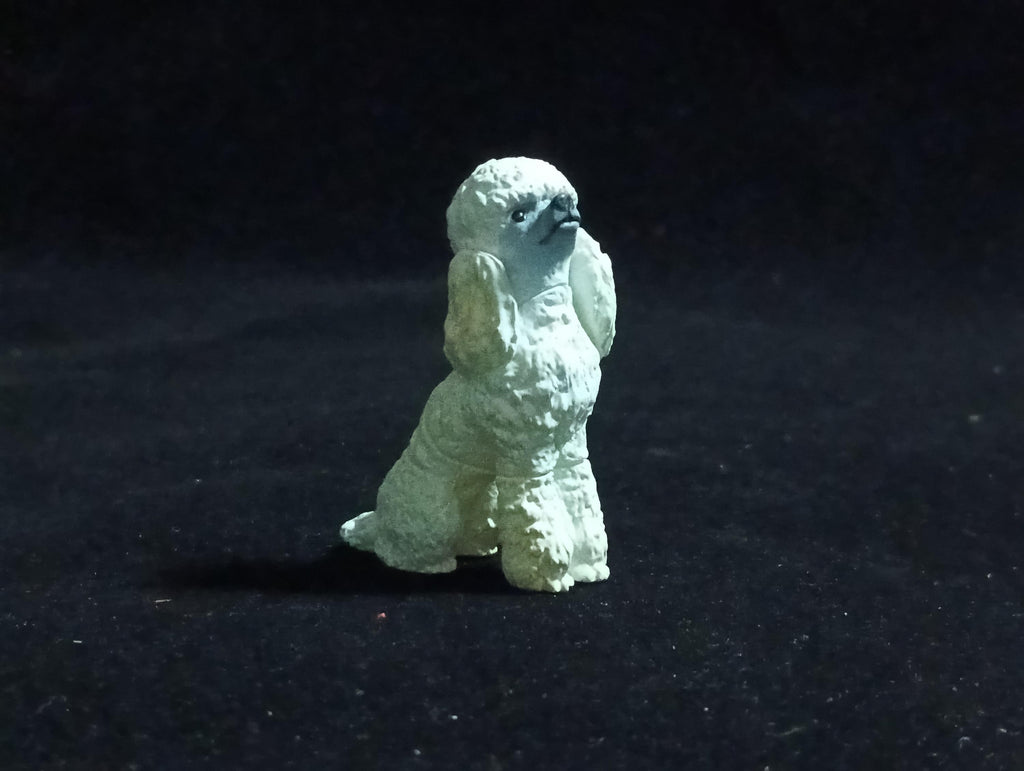 Miniature Poodle Dog(White) Figurine - Furuta