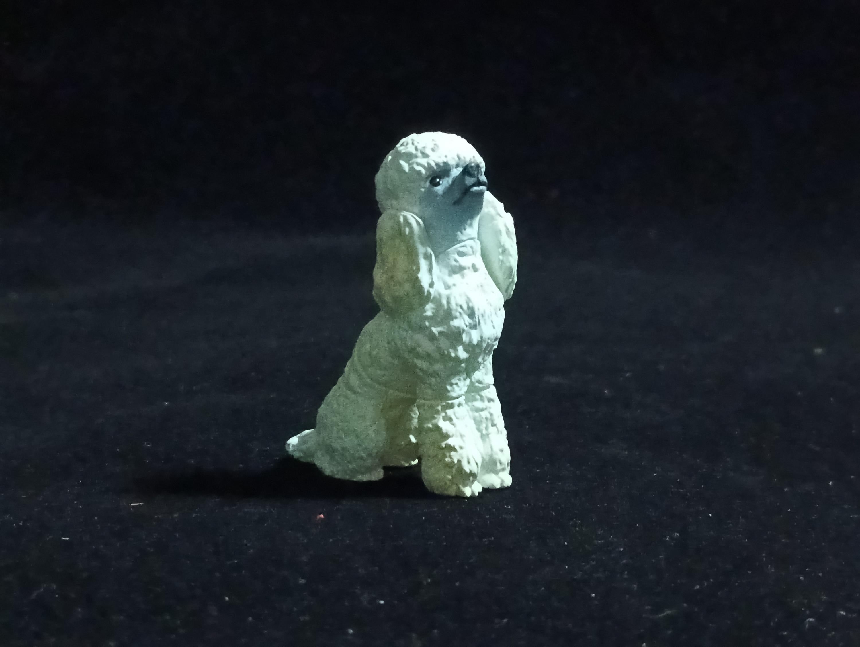 Miniature Poodle Dog(White) Figurine - Furuta