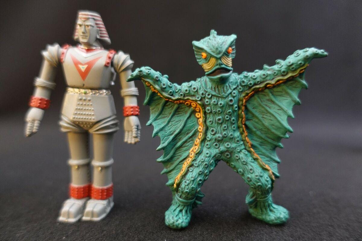 Furuta Johnny Sokko and His Flying Robot Figure Giant ROBO Vs Dracolon