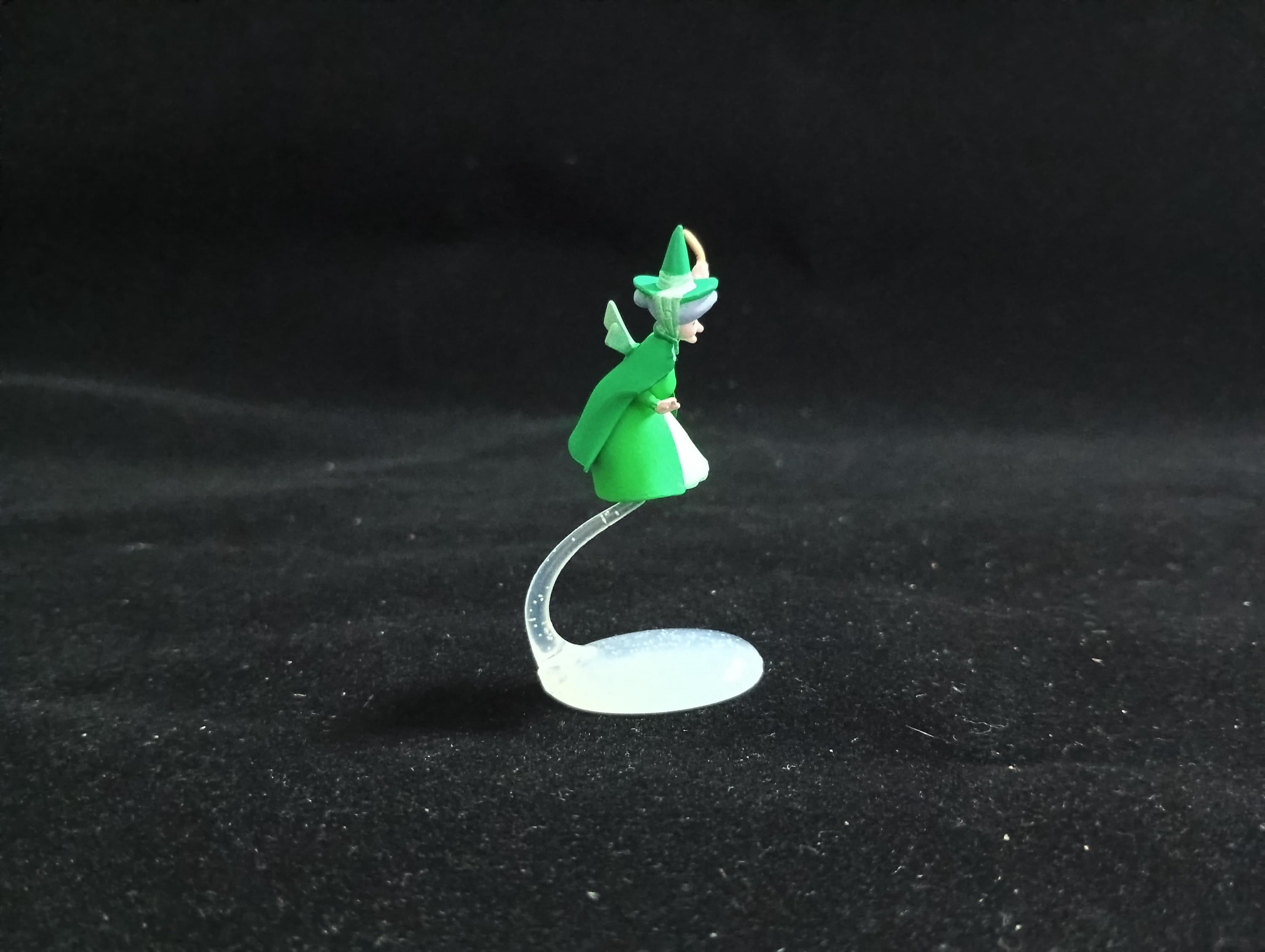 Miniature Disney Choco Party Flora (Green) Figurine - Tomy