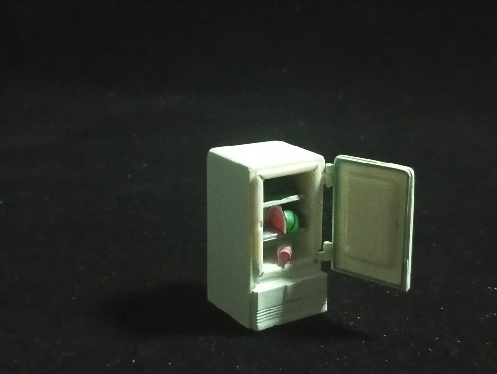 Matsushita Electric Industrial Co., Ltd. Electric Refrigerator NR-351" Time Slip Glico Kaiyodo  Figures  Watermelon  Milk/ Bottle/ Miniature