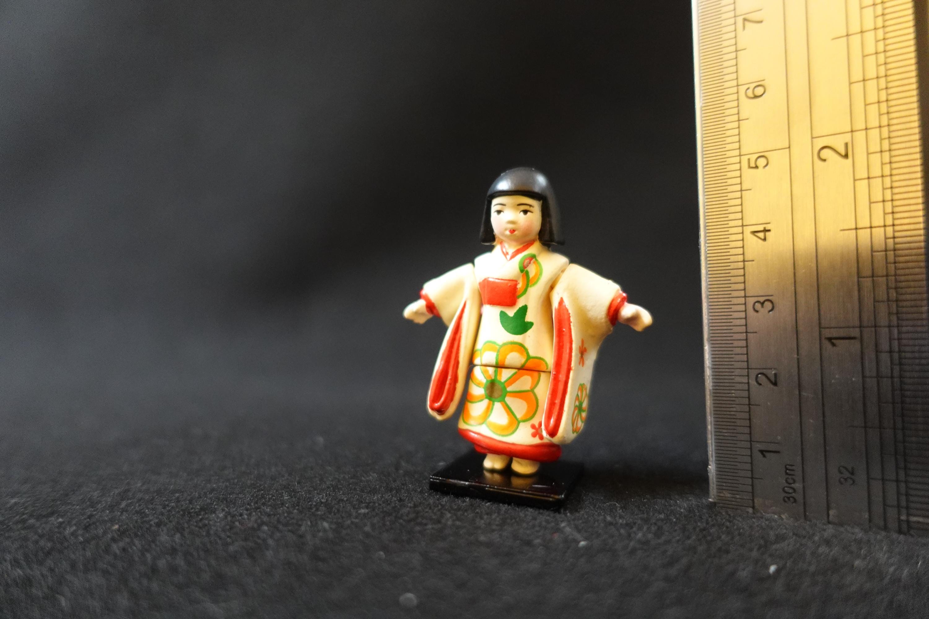 Miniature Checkered doll Antique Doll Figure Furuta Fairy Tale Series 2