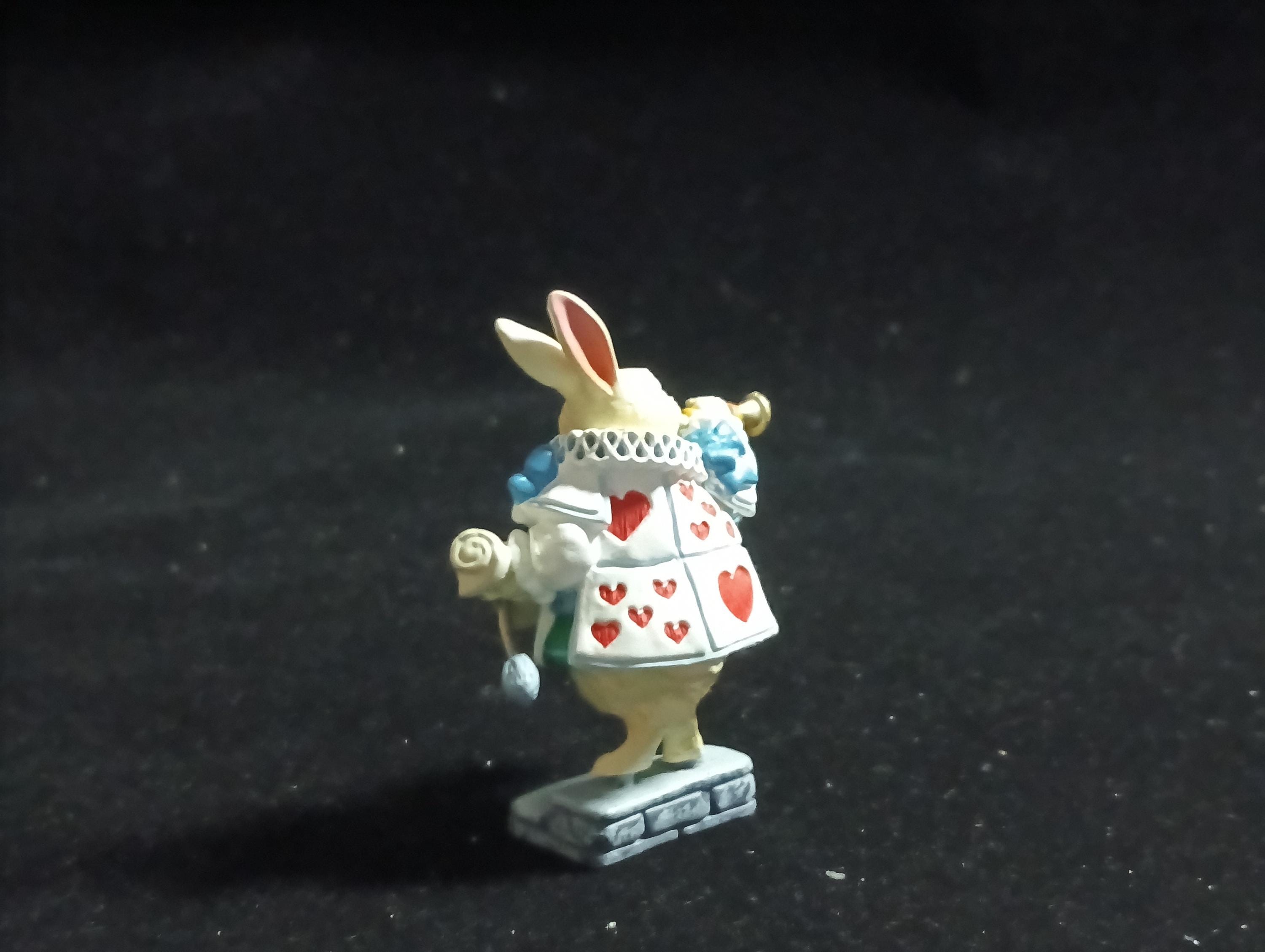 Kaiyodo Alice in Wonderland Trumpet Rabbit mini figure Vintage 2002 Kaiyodo