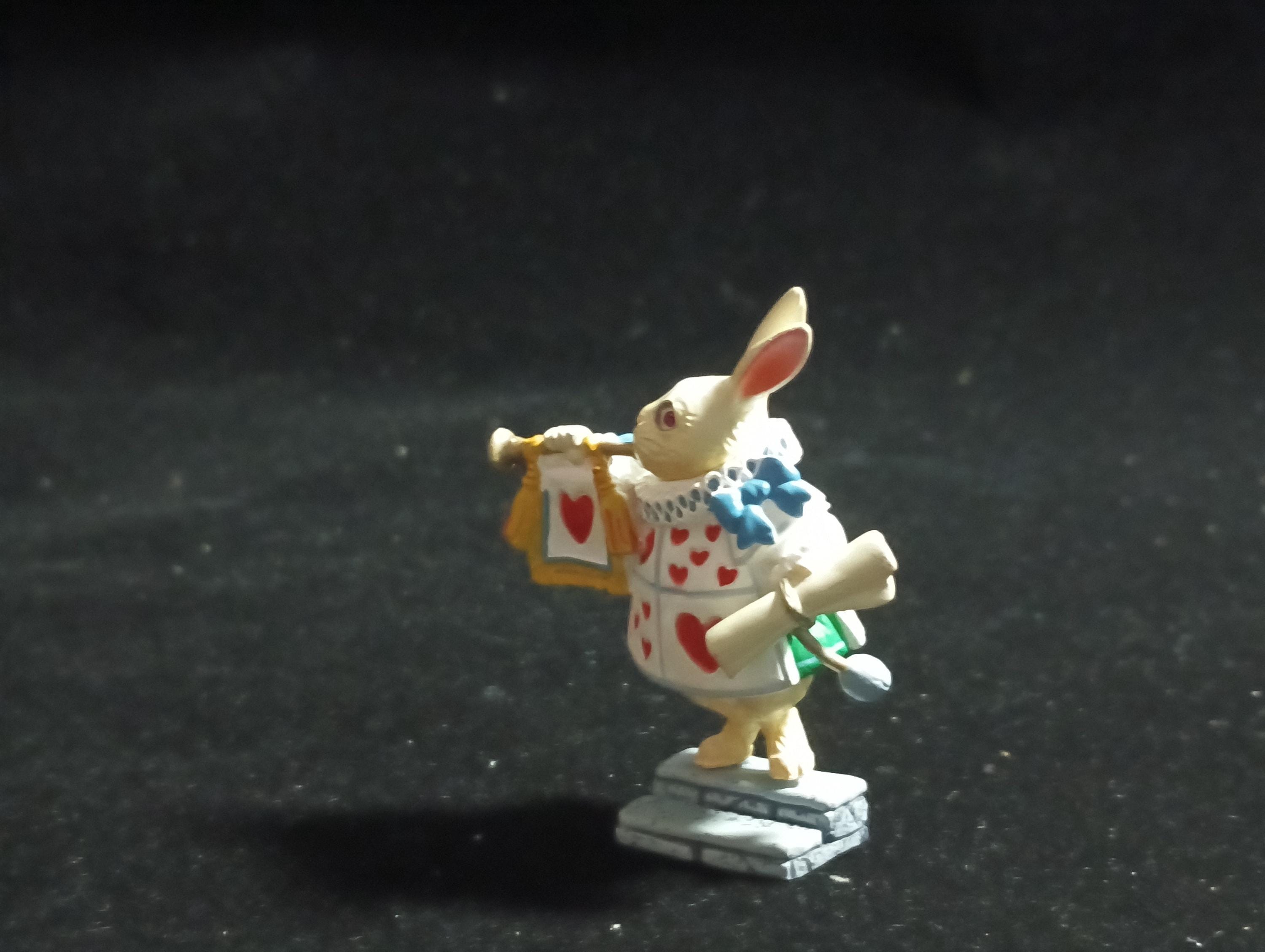 Kaiyodo Alice in Wonderland Trumpet Rabbit mini figure Vintage 2002 Kaiyodo
