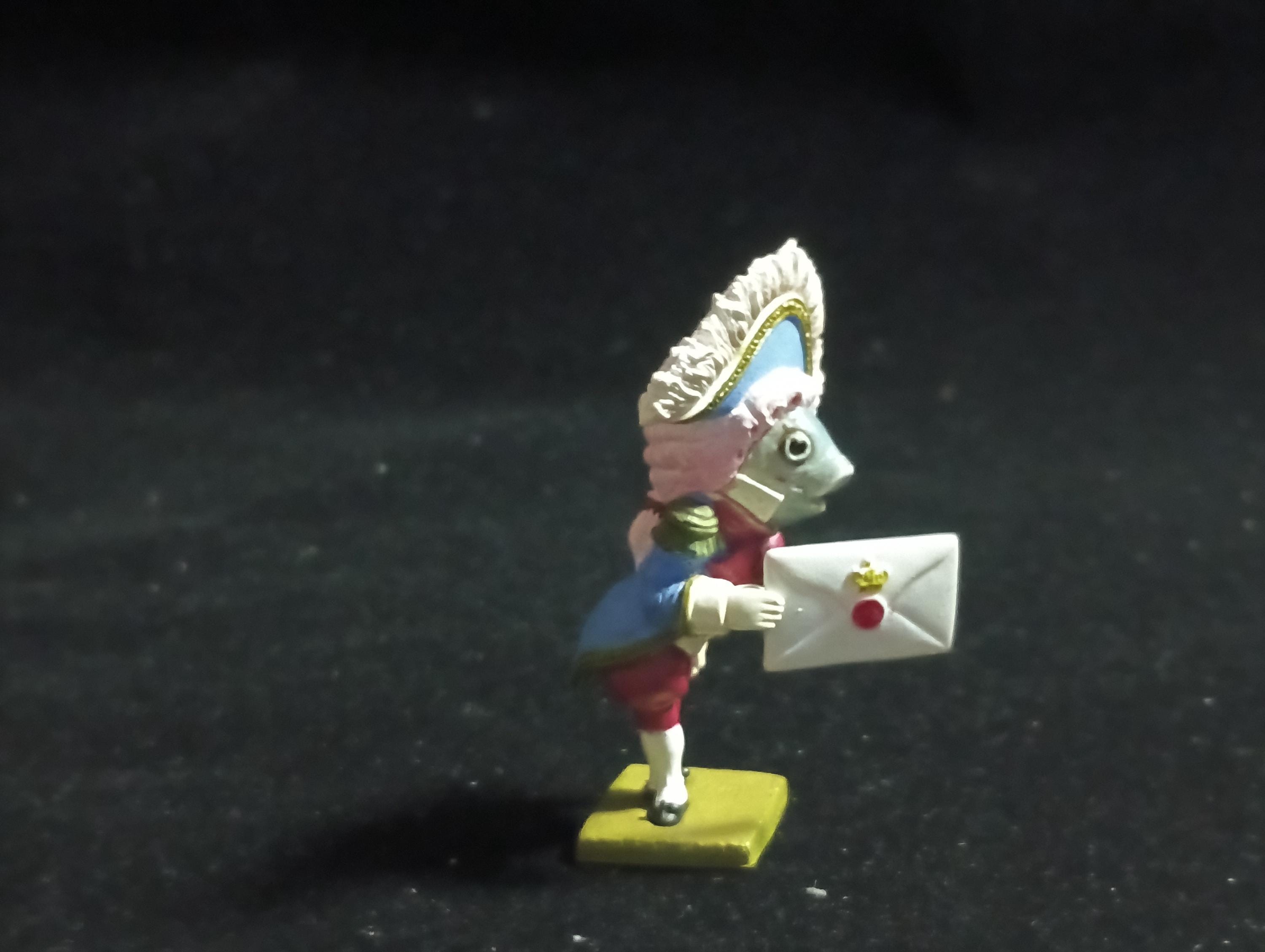 Kaiyodo Alice in Wonderland Fish Messenger with Letter mini figure Vintage 2002 Kaiyodo