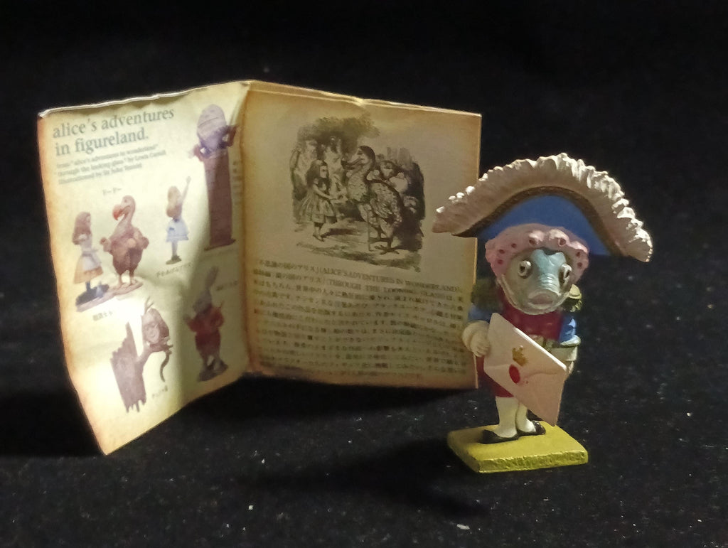 Kaiyodo Alice in Wonderland Fish Messenger with Letter mini figure Vintage 2002 Kaiyodo