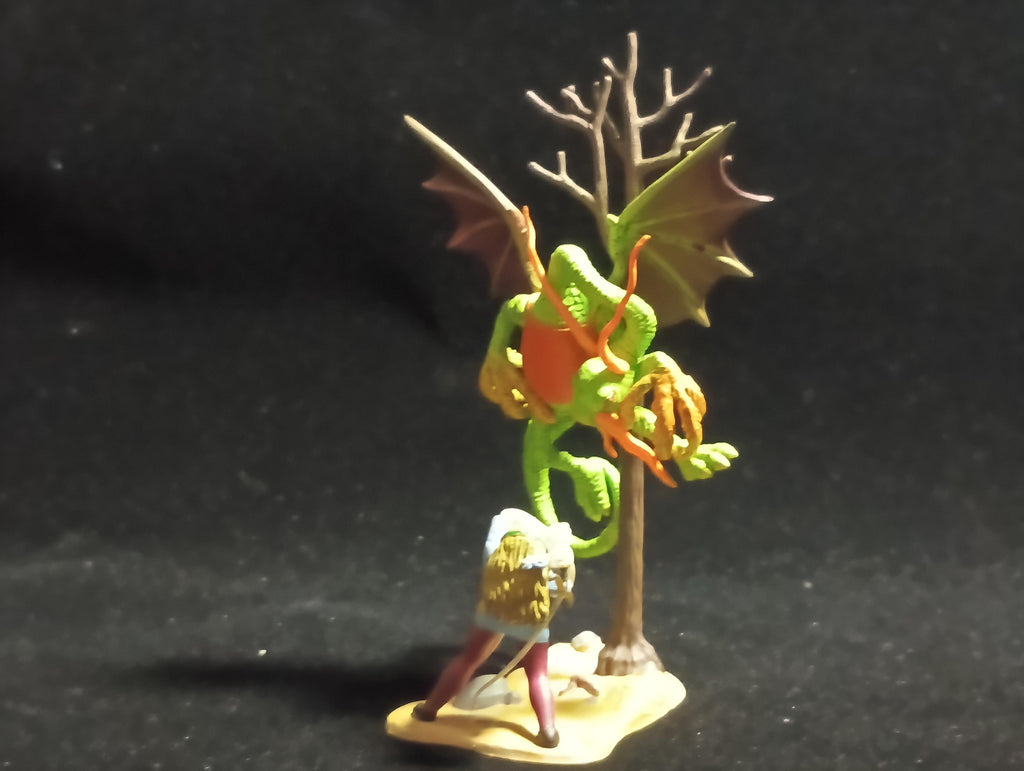 Kaiyodo Alice in Wonderland Jabberwock mini figure Vintage 2003 Kaiyodo