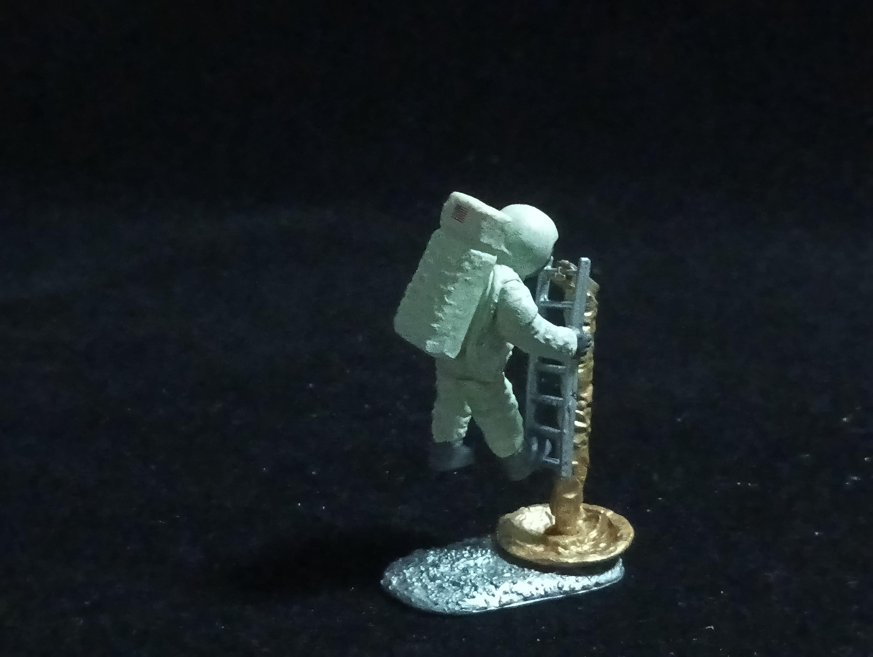 Miniature Space NASA Astronaut on Ladder FURUTA #05