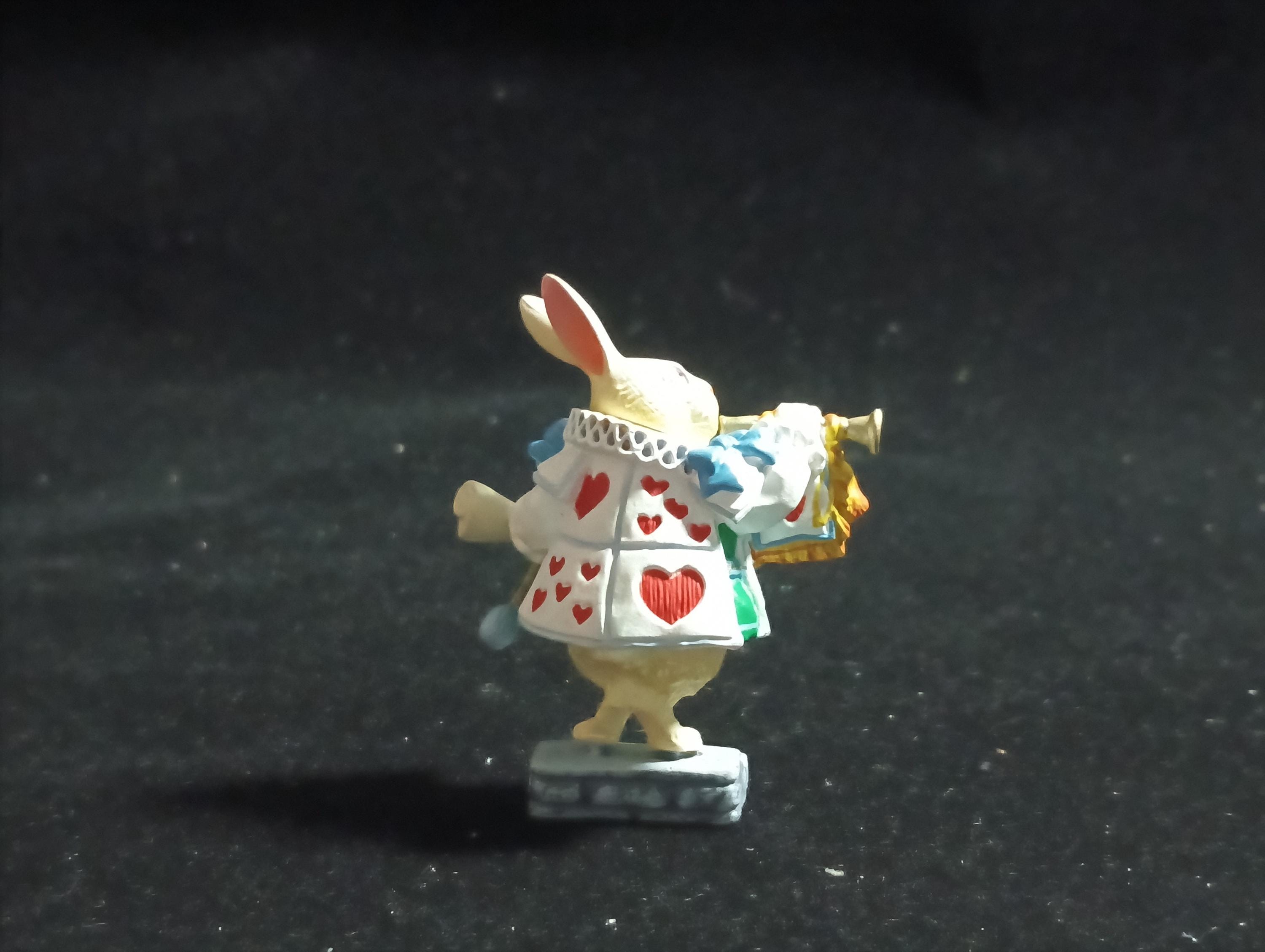 Kaiyodo Alice in Wonderland Trumpet Rabbit mini figure Vintage 2002 Kaiyodo