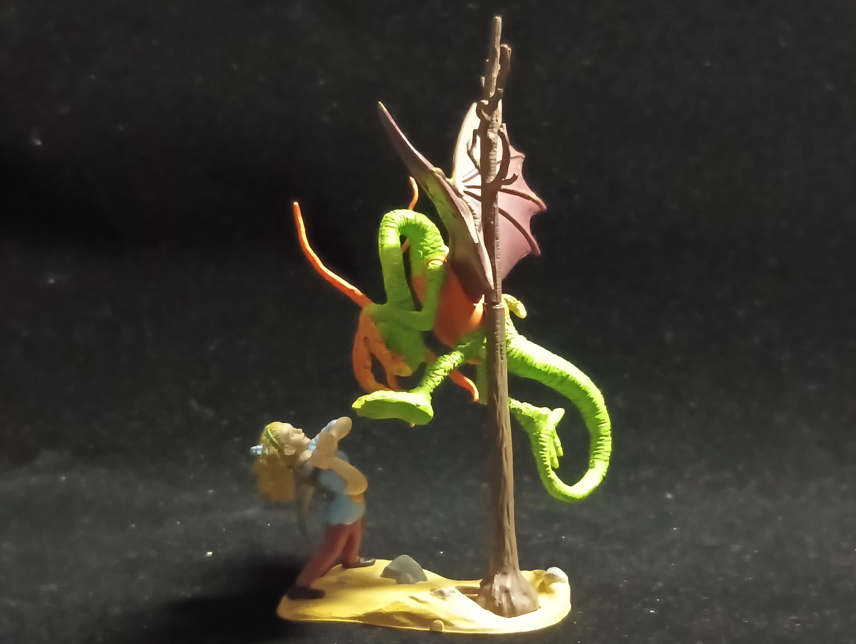 Kaiyodo Alice in Wonderland Jabberwock mini figure Vintage 2003 Kaiyodo