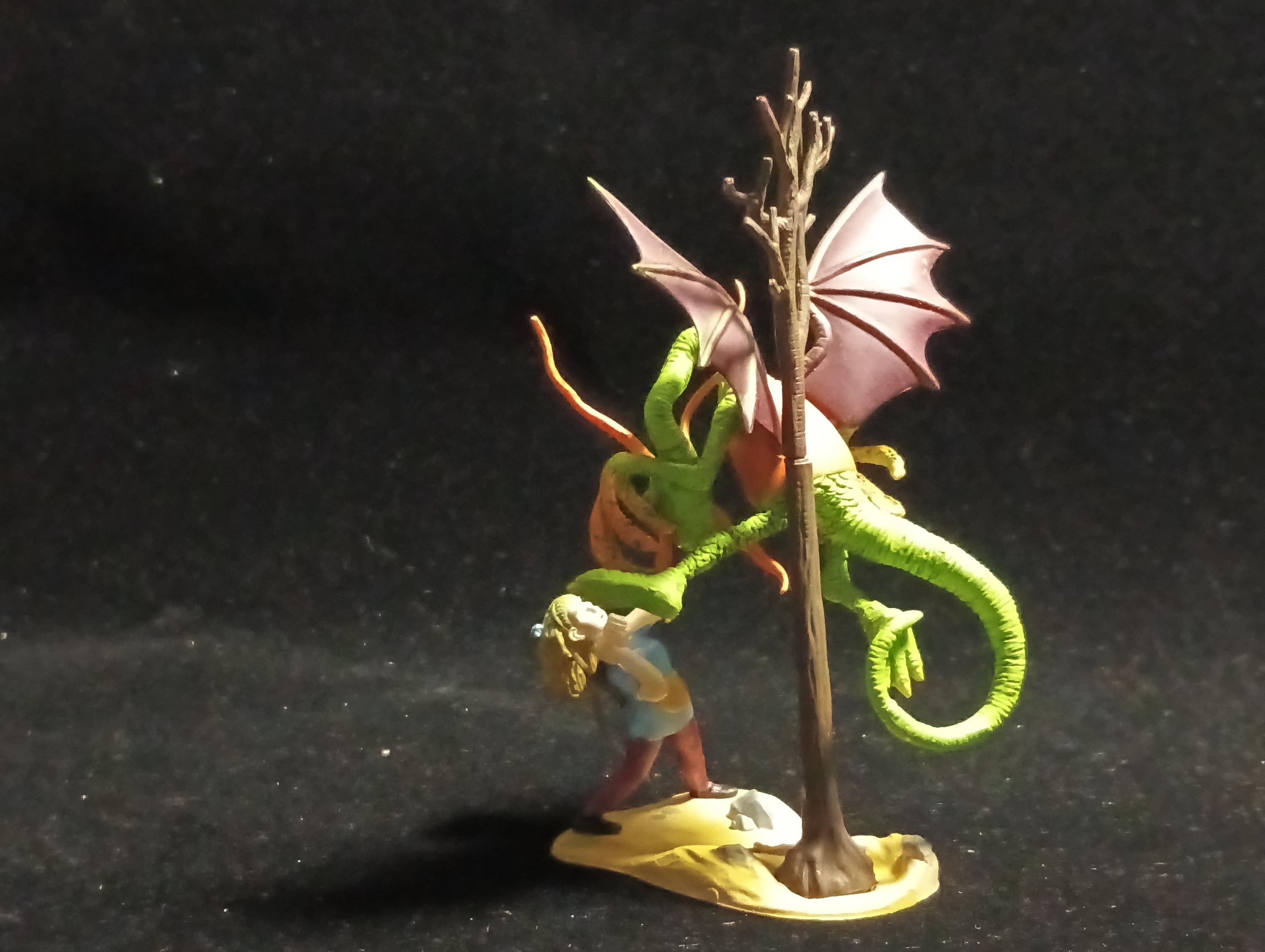 Kaiyodo Alice in Wonderland Jabberwock mini figure Vintage 2003 Kaiyodo