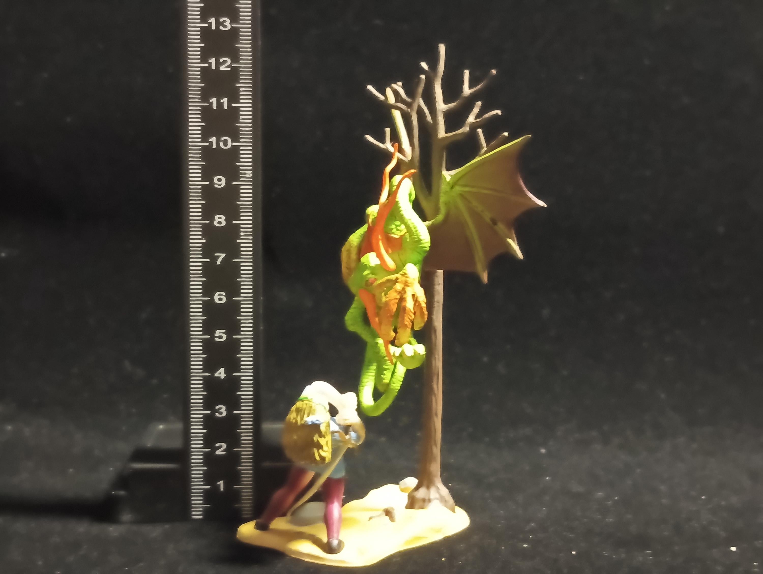 Kaiyodo Alice in Wonderland Jabberwock mini figure Vintage 2003 Kaiyodo
