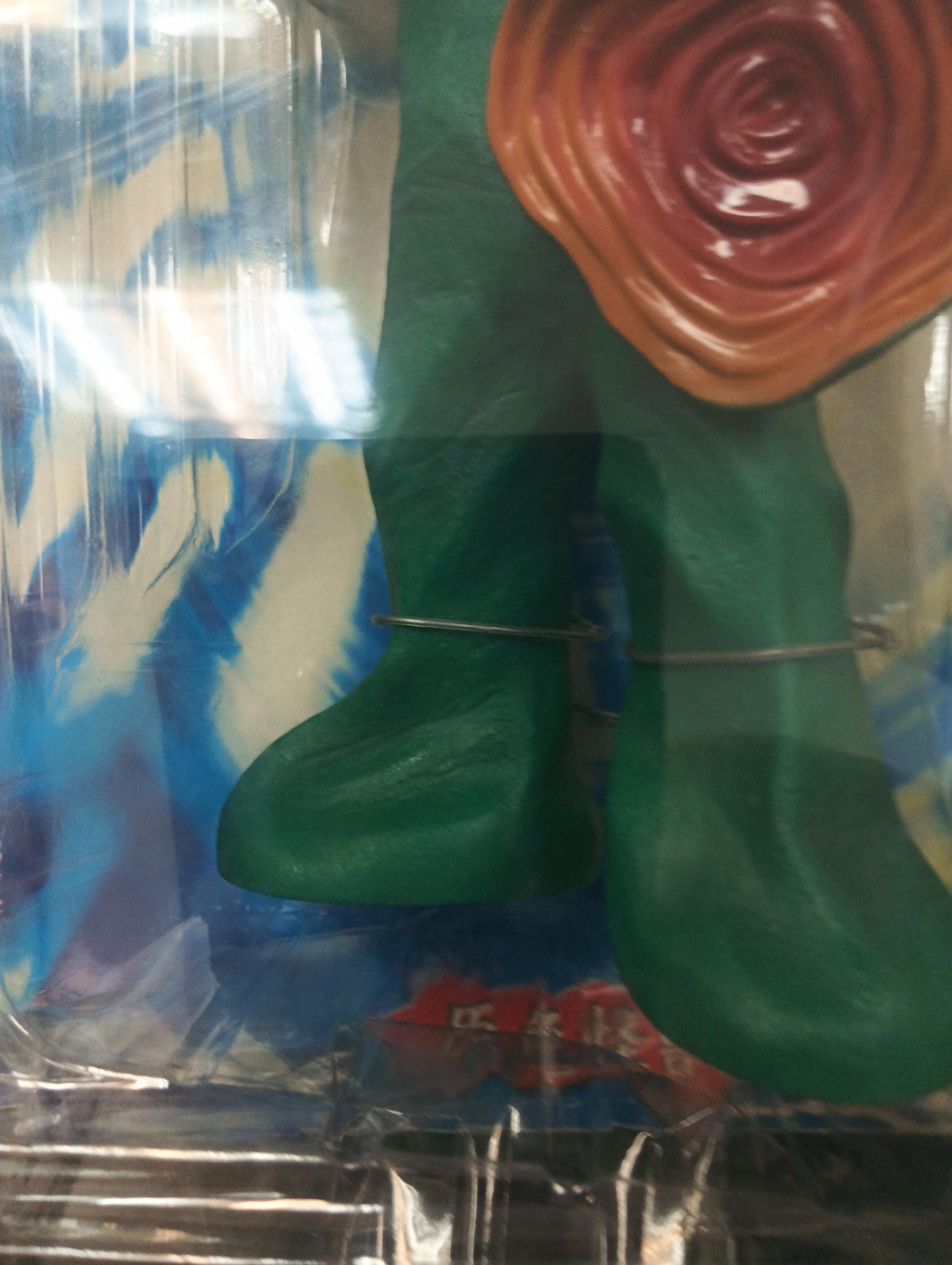 UNIFIVE Captain Ultra Giant Monster Series Bandel Alien Figure Soft Vinyl Primary Color Monster Encyclopedia Year 2002 (40cm x 23cm x 11cm)