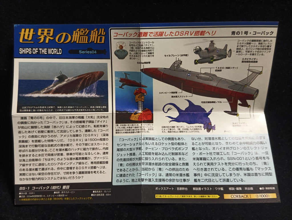 Takara Ship of the World Series 04 1/1000 Blue No. 1 Kovac (secret Item)