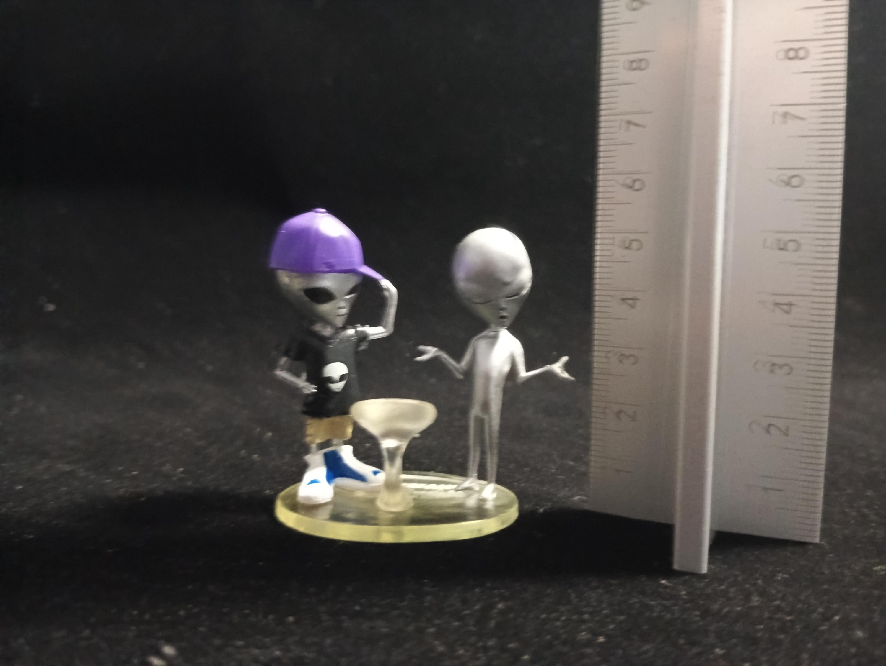 Kaiyodo Collect Club Seven Wonders Figure - Grey Alien