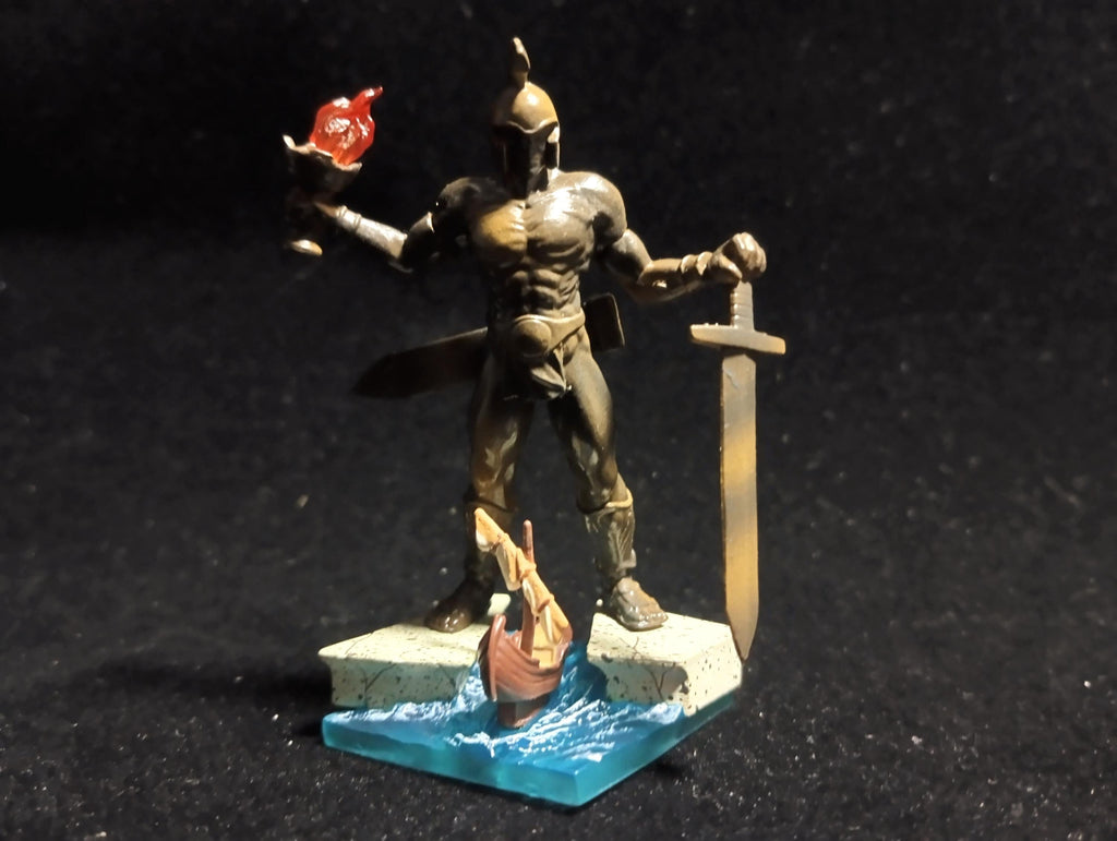Kaiyodo Collect Club Seven Wonders Figure - Colossus of Rhodes Diorama