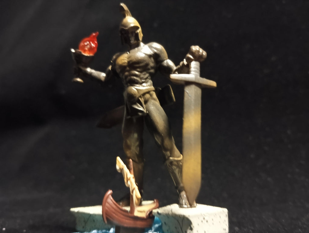 Kaiyodo Collect Club Seven Wonders Figure - Colossus of Rhodes Diorama